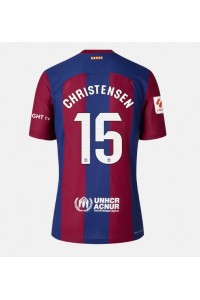 Barcelona Andreas Christensen #15 Jalkapallovaatteet Naisten Kotipaita 2023-24 Lyhythihainen